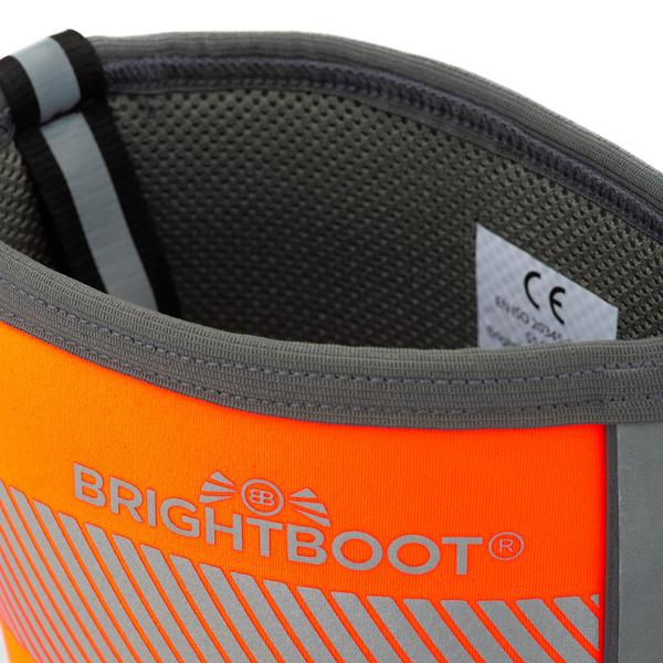 High Leg Waterproof Safety Boots Orange / Grey – BRIGHTBOOT